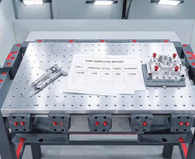 Fixture inspection bench